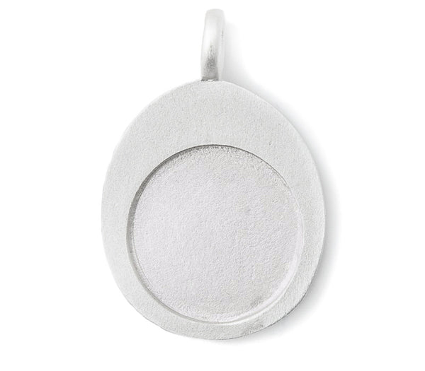 Silver Thumb Stone Keyring (M) - Q