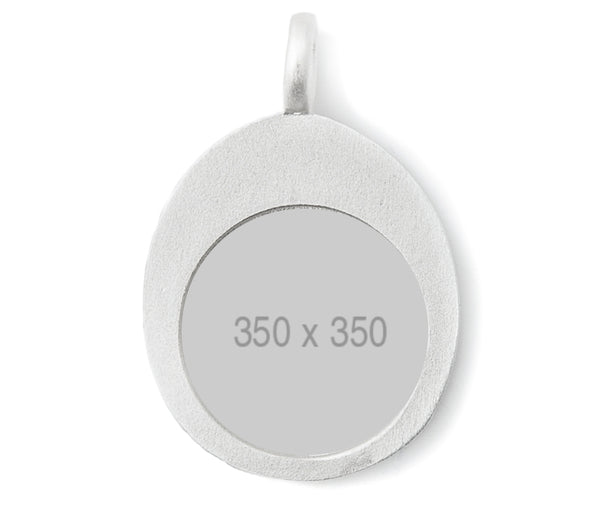 Silver Thumb Stone Keyring (M) - Q