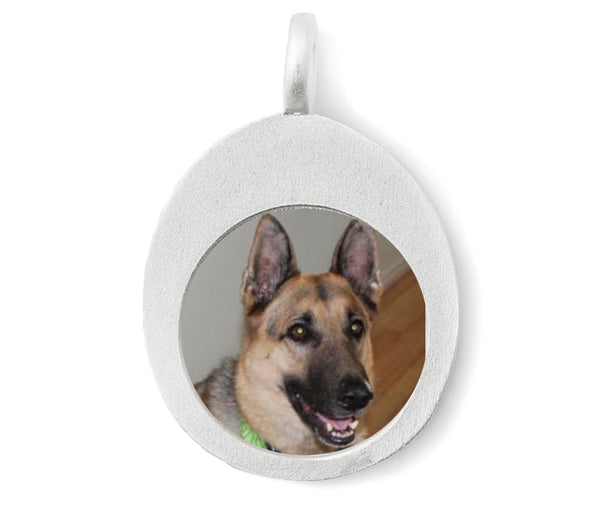 Silver Thumb Stone Keyring (M) - Q