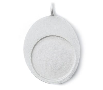 Silver Thumb Stone Keyring (L) - Q