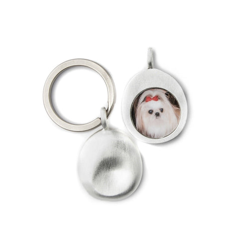 Personalized Worry Stone Pet Keyring- medium