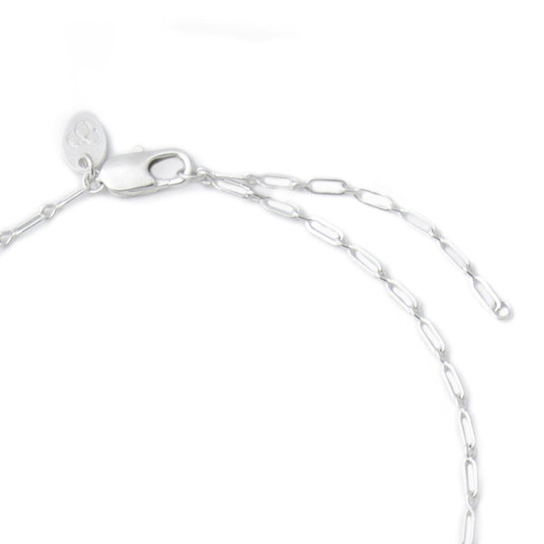 Medium Silver Worry Stone Pendant
