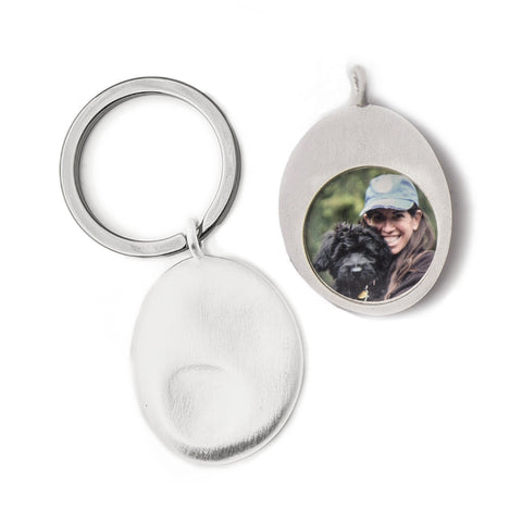 Personalized Worry Stone Pet Keyring- Large