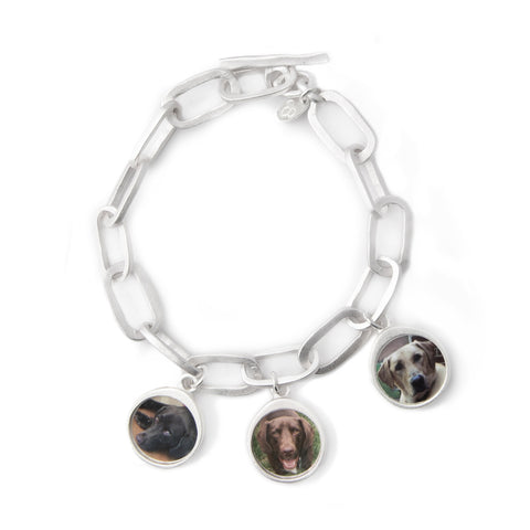 Worry Stone Charm Bracelet