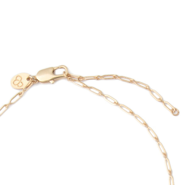 Medium Gold Worry Stone Pendant
