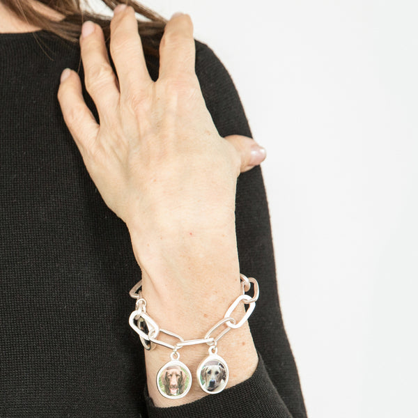 Worry Stone Charm Bracelet